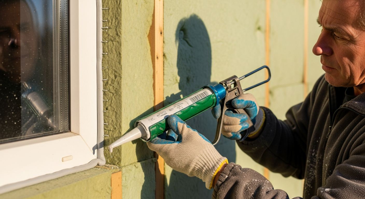 Calfeutrage de porte exterieure a Authier