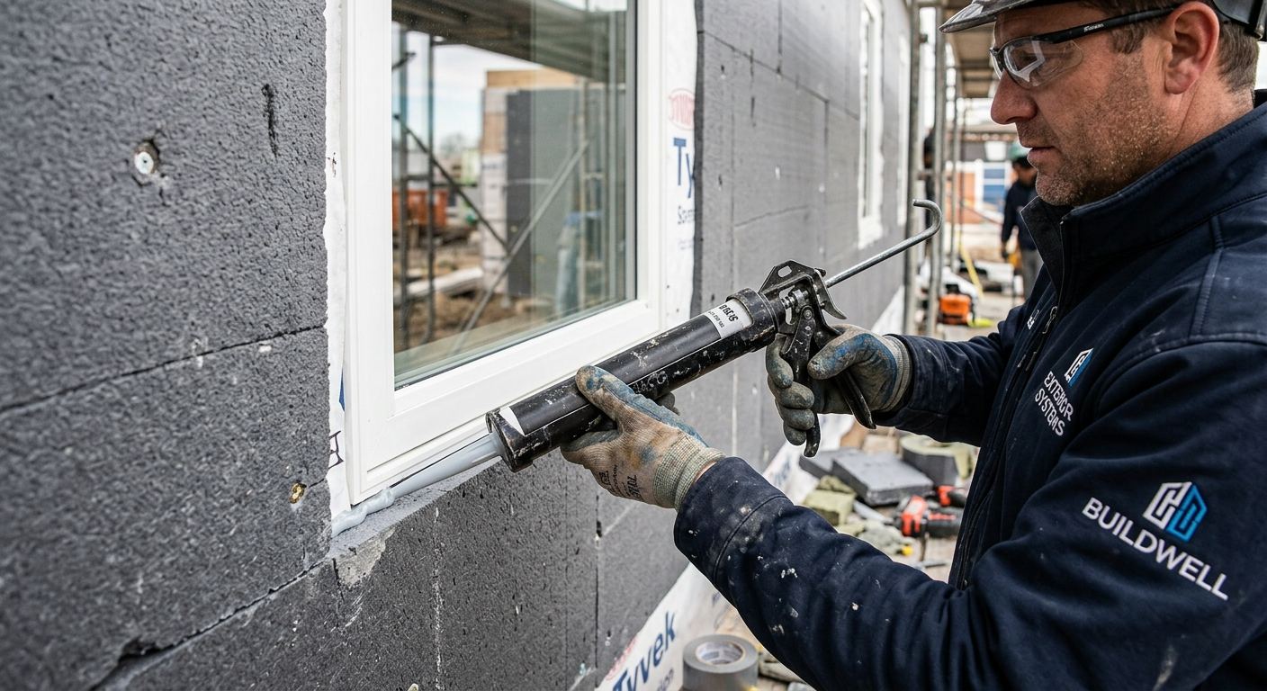 Calfeutrage de porte exterieure a Saint-Gilbert